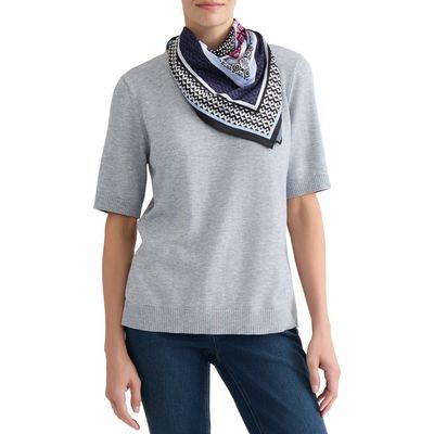 Jones New York Jones New York Crewneck Half Sleeve Top