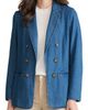 Jones New York Jones New York Double Breasted Denim Blazer - 1