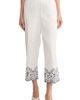 Jones New York Jones New York Embroidered Hem Linen Blend Crop Pants - 1