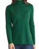 Jones New York Jones New York Funnel Neck Wide Rib Sweater - 1