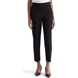 Jones New York Jones New York High Waist Pull-On Straight Leg Ankle Pants