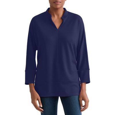 Jones New York Jones New York Johnny Collar Knit Top