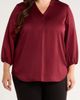 Jones New York Jones New York Notch Neck V-Neck Top - 1