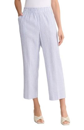 Jones New York Jones New York Stripe Pull-On Wide Leg Pants