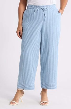 Jones New York Jones New York Stripe Tie Waist Pants