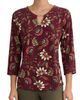 Jones New York Jones New York V-Neck Jersey Top with Hardware Detail - 1