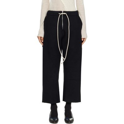 Joone Joonam Joone Joonam Black Wool Felt Trousers
