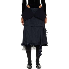 Joone Joonam Joone Joonam Navy Fantasia Midi Skirt