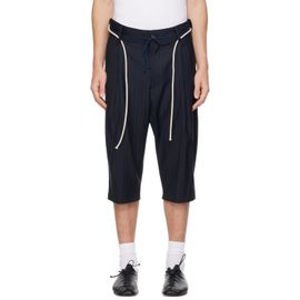 Joone Joonam Joone Joonam Navy Tapered Long Shorts