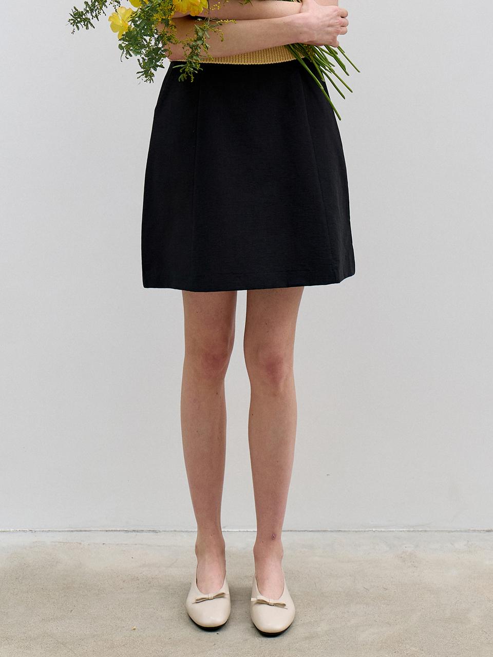 JOORTI Cotton Line Skirt Black J1457