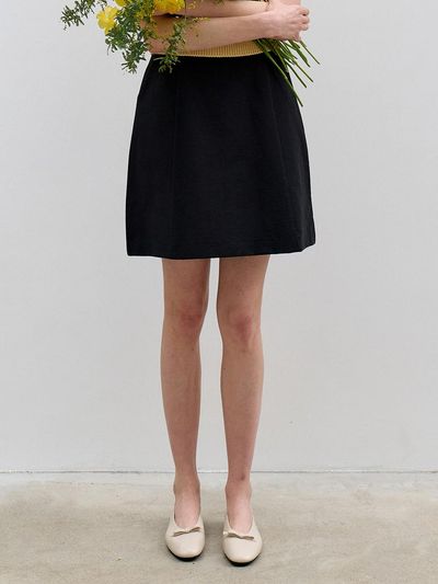 JOORTI Cotton Line Skirt Black J1457