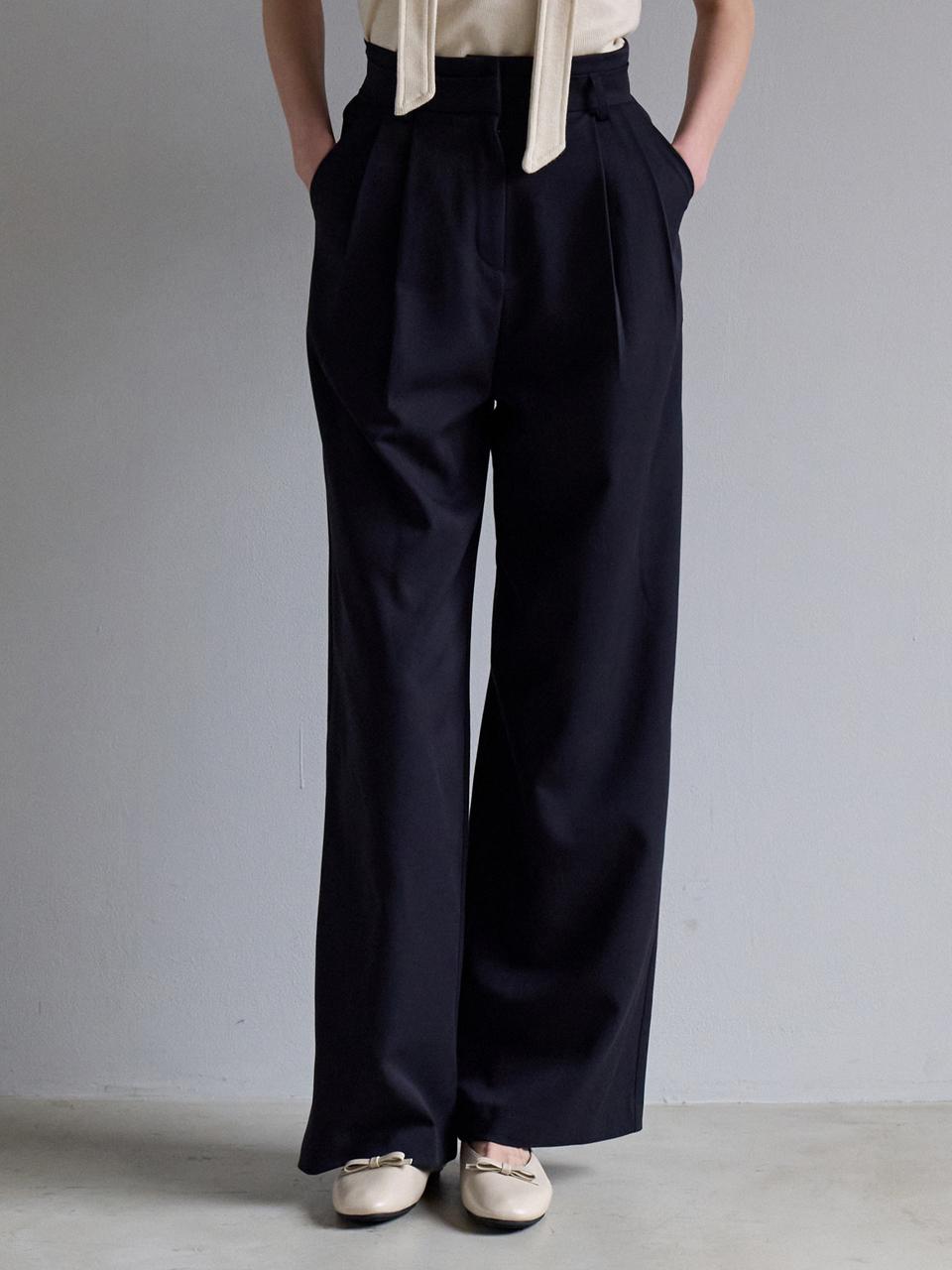 JOORTI Layered Slacks - Navy