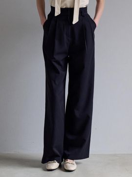 JOORTI Layered Slacks - Navy