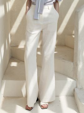 JOORTI Linen Bootcut Pants