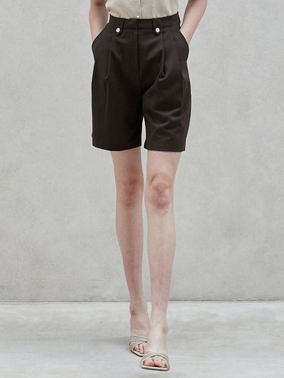 JOORTI Tap Midi Pants (Brown)