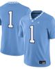 Jordan Brand Men's Jordan Brand #1 Carolina Blue North Carolina Tar Heels Game Jersey  - 1