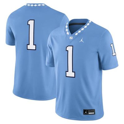 Jordan Brand Men's Jordan Brand #1 Carolina Blue North Carolina Tar Heels Game Jersey 