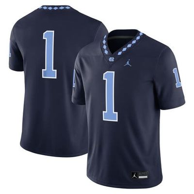 Jordan Brand Men's Jordan Brand #1 Navy North Carolina Tar Heels Alternate Game Jersey 