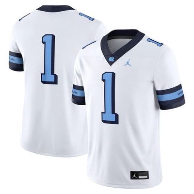 Jordan Brand Men's Jordan Brand #1 White North Carolina Tar Heels Alternate Game Jersey 