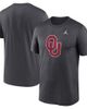 Jordan Brand Men's Jordan Brand Anthracite Oklahoma Sooners Primetime Legend Logo T-Shirt  - 1