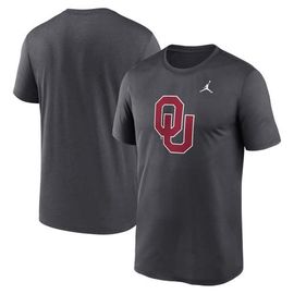 Jordan Brand Men's Jordan Brand Anthracite Oklahoma Sooners Primetime Legend Logo T-Shirt 