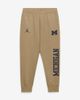 Jordan Brand Men's Jordan Brand Beige Michigan Wolverines Primetime Club Fleece Joggers  - 1