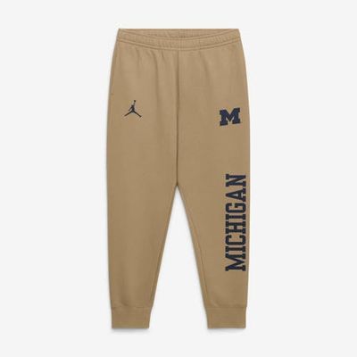 Jordan Brand Men's Jordan Brand Beige Michigan Wolverines Primetime Club Fleece Joggers 