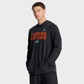 Jordan Brand Men's Jordan Brand Black Florida Gators 2025 Sideline Performance Long Sleeve Hoodie T-Shirt 