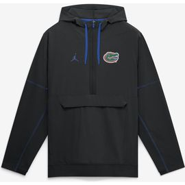 Jordan Brand Men's Jordan Brand Black Florida Gators 2026 Sideline Anorak Half-Zip Hooded Jacket 