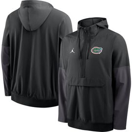 Jordan Brand Men's Jordan Brand Black Florida Gators Anorak Half-Zip Hooded Jacket 