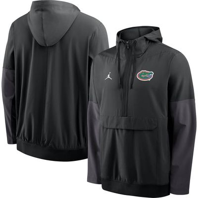 Jordan Brand Men's Jordan Brand Black Florida Gators Anorak Half-Zip Hooded Jacket 
