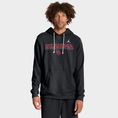 Jordan Brand Men's Jordan Brand Black Oklahoma Sooners 2025 Sideline Standard Issue Dri-FIT Hoodie 