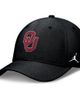 Jordan Brand Men's Jordan Brand Black Oklahoma Sooners Rise SwooshFlex Dri-FIT Hat  - 1