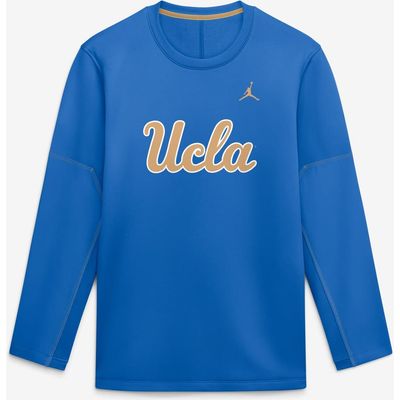 Jordan Brand Men's Jordan Brand Blue UCLA Bruins 2026 Sideline Coaches Therma-FIT Long Sleeve Top 