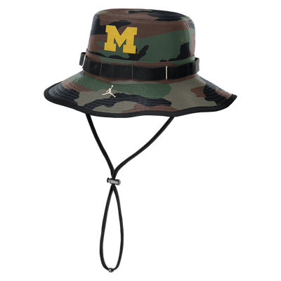 Jordan Brand Men's Jordan Brand Camo Michigan Wolverines 2025 Military Appreciation Boonie Dri-FIT Bucket Hat 