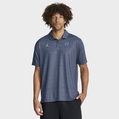 Jordan Brand Men's Jordan Brand Carolina Blue North Carolina Tar Heels 2025 Coaches Premium Tour Stripe Dri-FIT Polo