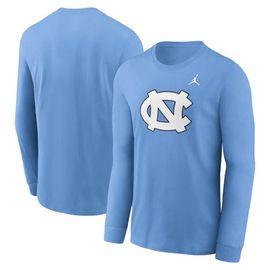 Jordan Brand Men's Jordan Brand Carolina Blue North Carolina Tar Heels Primary Logo Long Sleeve T-Shirt