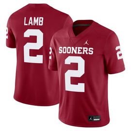 Jordan Brand Men's Jordan Brand CeeDee Lamb Crimson Oklahoma Sooners Alumni Player Game Jersey 