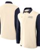 Jordan Brand Men's Jordan Brand Cream/Navy Michigan Wolverines Rugby Long Sleeve Shirt  - 1