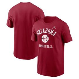 Jordan Brand Men's Jordan Brand Crimson Oklahoma Sooners Basketball Icon T-Shirt 