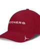 Jordan Brand Men's Jordan Brand Crimson Oklahoma Sooners Gameday Aerobill Swooshflex Dri-FIT Hat  - 1