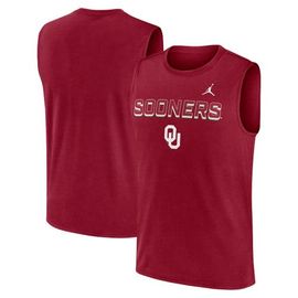 Jordan Brand Men's Jordan Brand Crimson Oklahoma Sooners Primetime Tricode Legend Performance Tank Top 