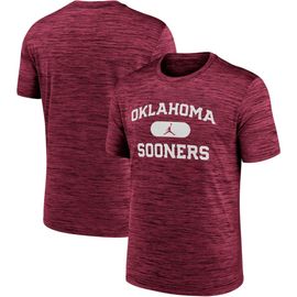 Jordan Brand Men's Jordan Brand Crimson Oklahoma Sooners Velocity Mascot Performance T-Shirt 