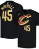 Jordan Brand Men's Jordan Brand Donovan Mitchell Black Cleveland Cavaliers 2022/23 Statement Edition Name & Number T-Shirt  - 1