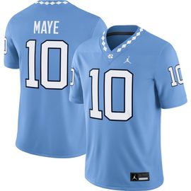 Jordan Brand Men's Jordan Brand Drake Maye Light Blue North Carolina Tar Heels Home Game Jersey 