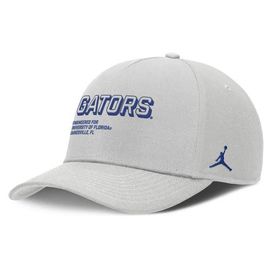 Jordan Brand Men's Jordan Brand Gray Florida Gators 2025 Sideline Dust Pinched Rise Adjustable Hat 