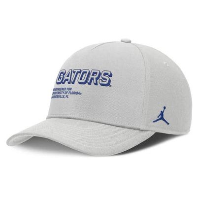 Jordan Brand Men's Jordan Brand Gray Florida Gators 2025 Sideline Dust Pinched Rise Adjustable Hat 
