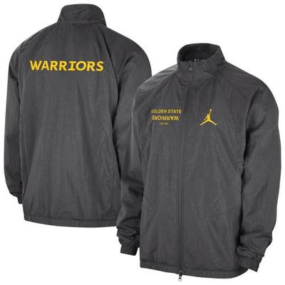 Jordan Brand Men's Jordan Brand Gray Golden State Warriors Courtside Statement Edition Jumpman Jam Full-Zip Jacket 