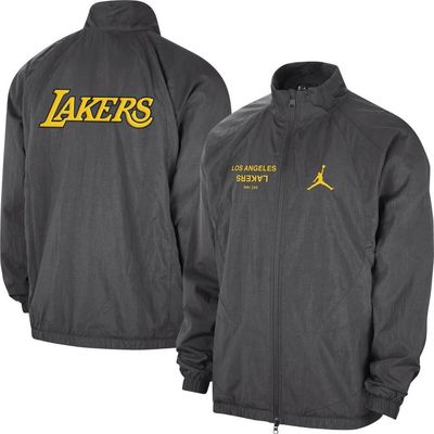 Jordan Brand Men's Jordan Brand Gray Los Angeles Lakers Courtside Statement Edition Jumpman Jam Full-Zip Jacket 
