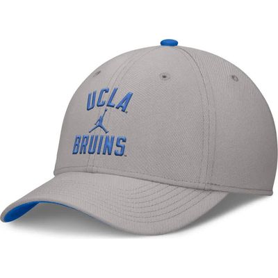 Jordan Brand Men's Jordan Brand Gray UCLA Bruins Rise Prep Performance Flex Hat 